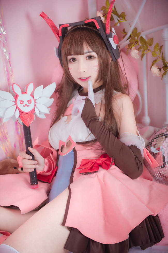 守望先锋 魔法少女D.Va cosplay