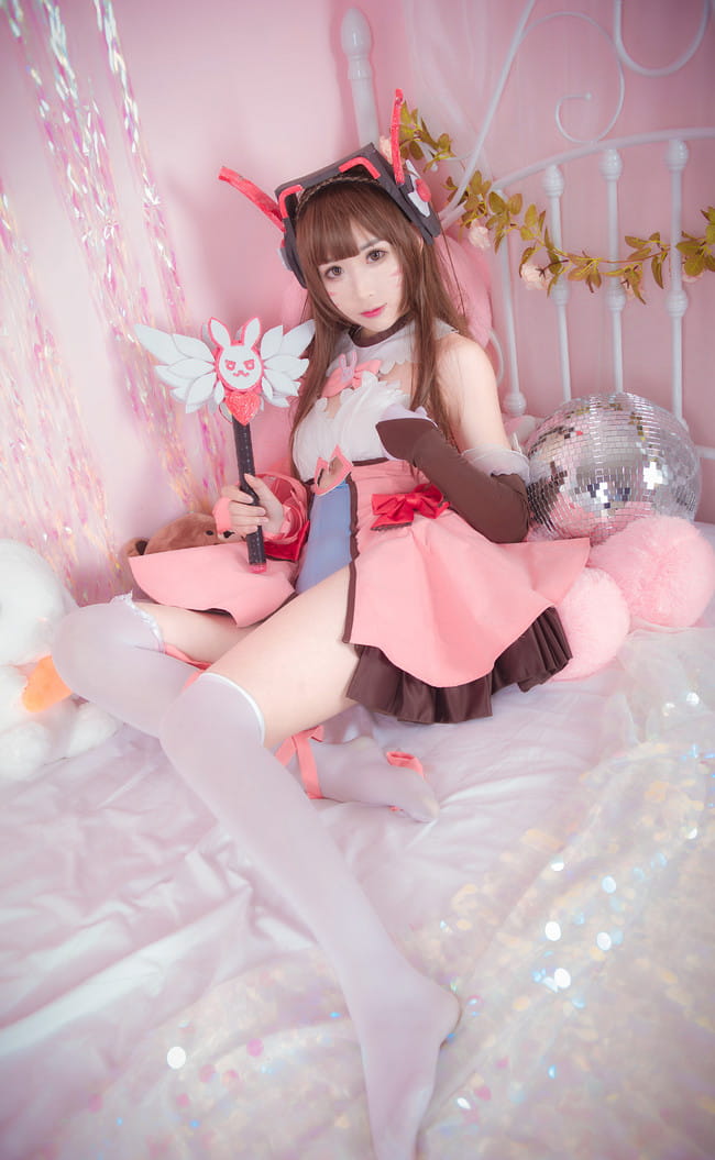 守望先锋 魔法少女D.Va cosplay