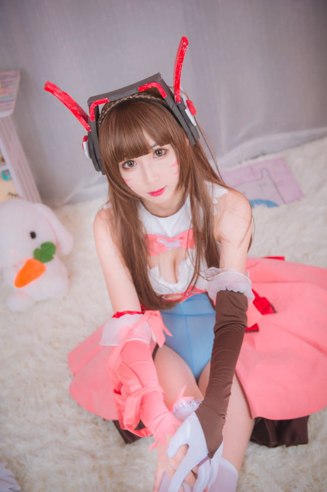 守望先锋 魔法少女D.Va cosplay