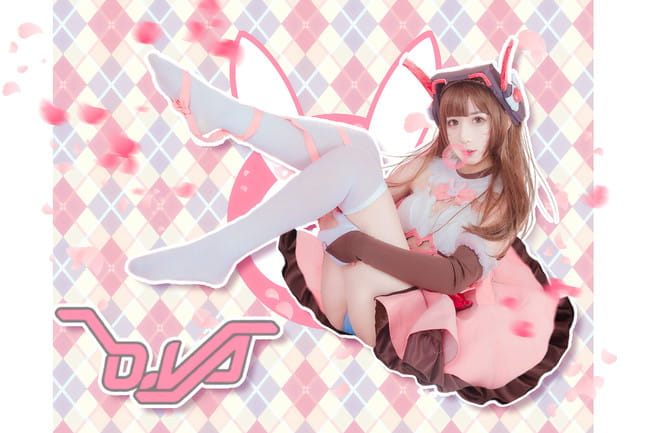 守望先锋 魔法少女D.Va cosplay
