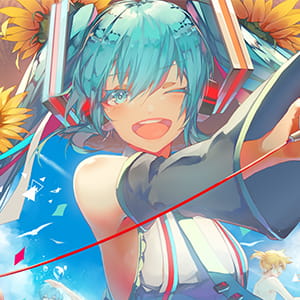 《初音未来》Miku 二次元头像女生呆萌