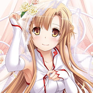 《刀剑神域》亚丝娜 二次元头像女生呆萌