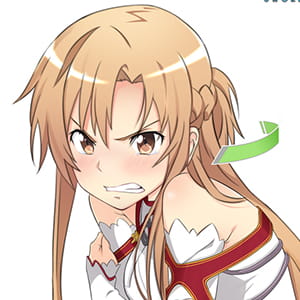 《刀剑神域》亚丝娜 二次元头像女生呆萌