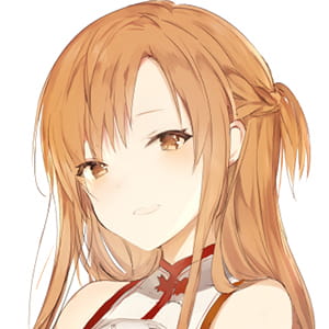 《刀剑神域》亚丝娜 二次元头像女生呆萌