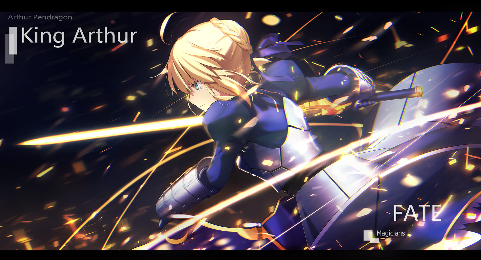 《Fate Zero》saber 萌化安卓手机主题