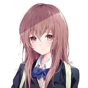 《声之形》西宫硝子 二次元头像女生呆萌