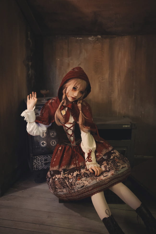 犬神洛洛子 暗黑小红帽 cosplay