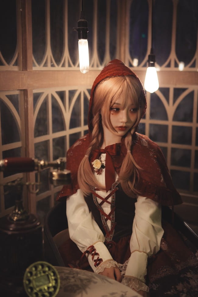 犬神洛洛子 暗黑小红帽 cosplay