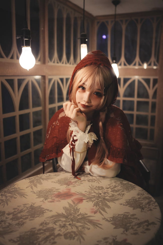 犬神洛洛子 暗黑小红帽 cosplay