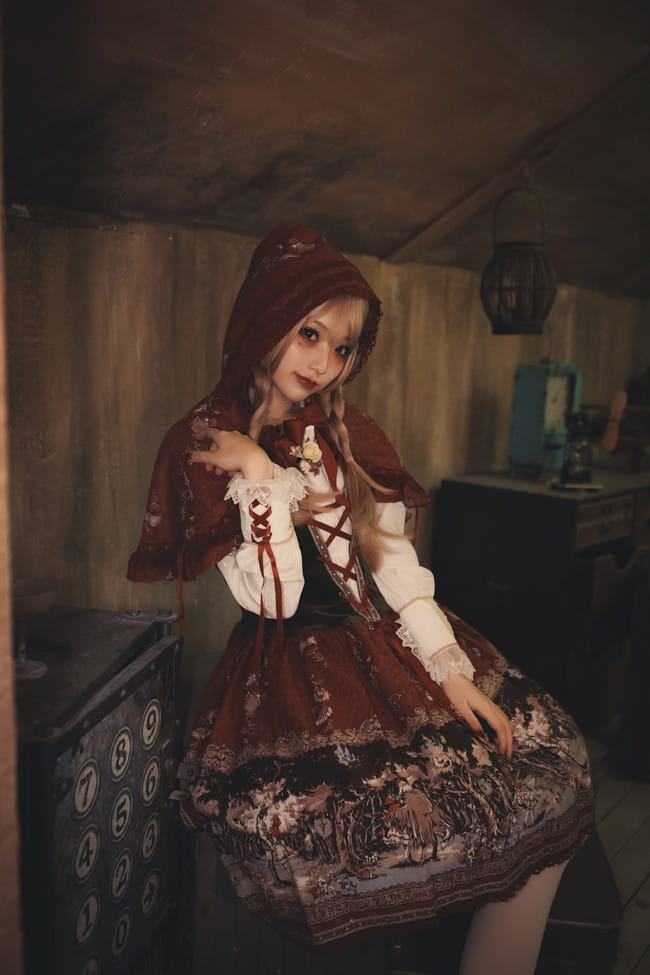 犬神洛洛子 暗黑小红帽 cosplay