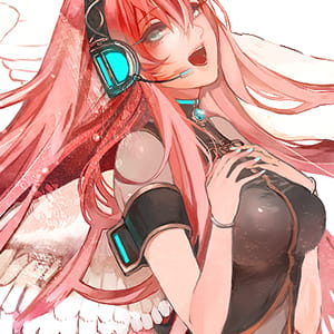 《巡音ルカ》 二次元头像女生呆萌