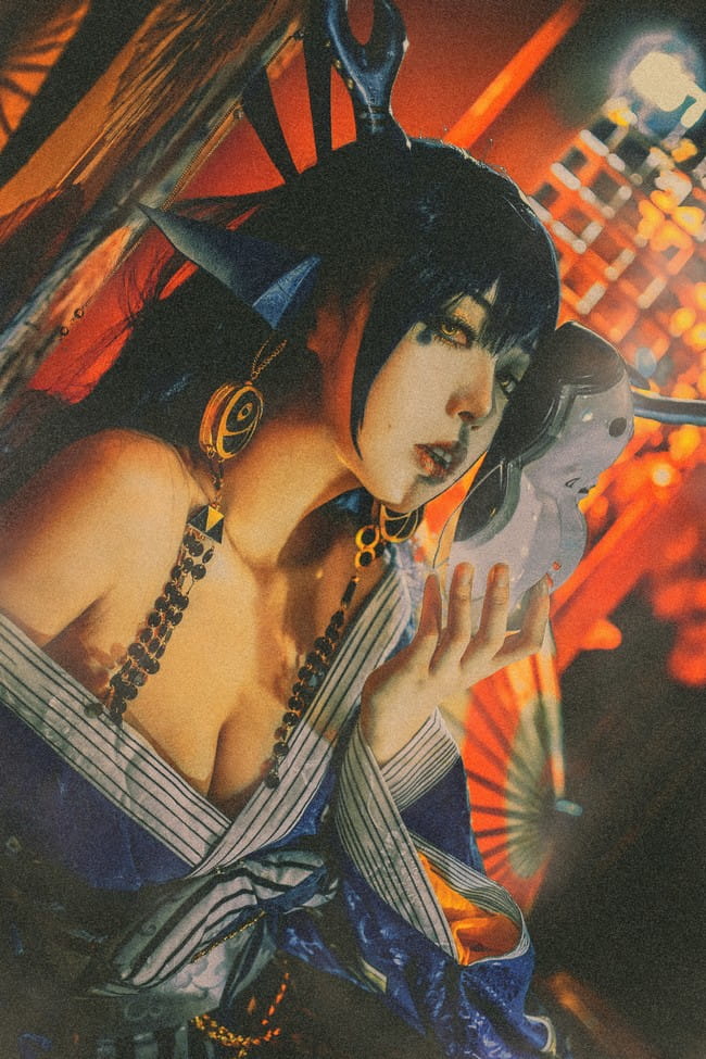 lovelive田园海未花魁 海 cosplay图片