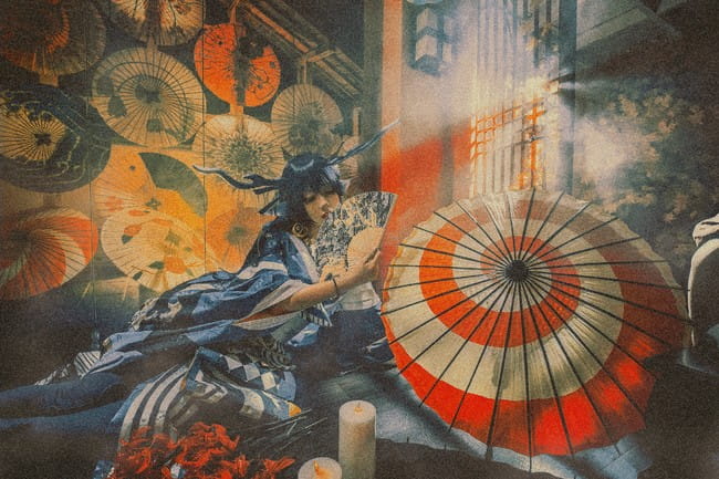 lovelive田园海未花魁 海 cosplay图片