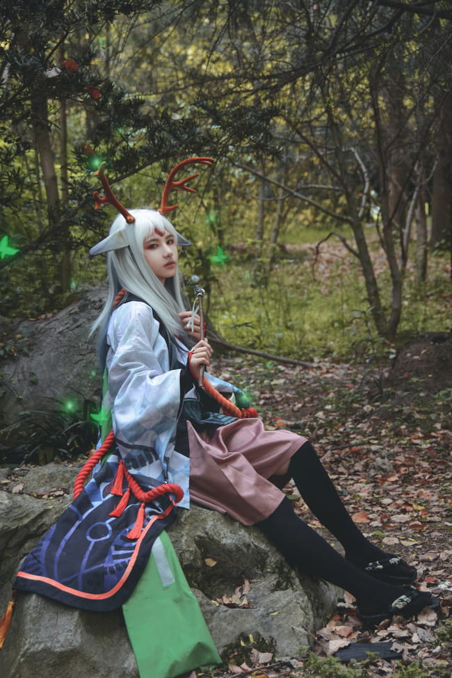 阴阳师 小鹿男拟人 cosplay