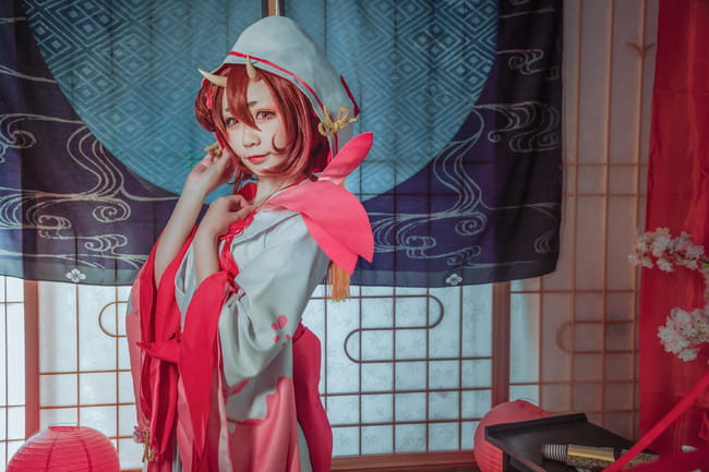阴阳师桃花妖cosplay
