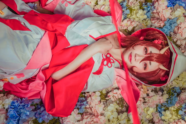 阴阳师桃花妖cosplay