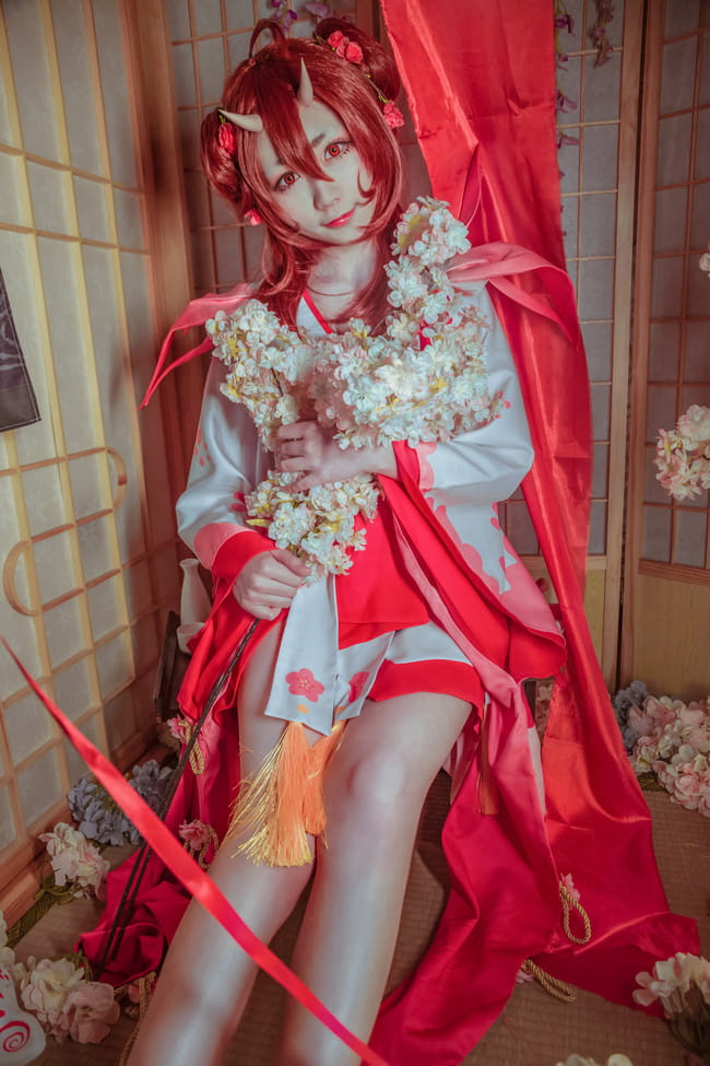 阴阳师桃花妖cosplay