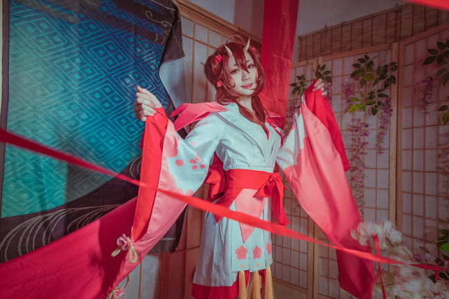 阴阳师桃花妖cosplay