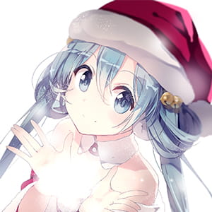 我躲在街角等你 不想独自过圣诞节 二次元头像女生呆萌