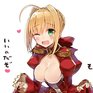 Fate 尼禄 二次元头像女生呆萌