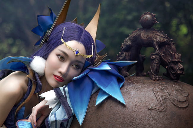 王者荣耀 荡秋千仲夏夜之梦 貂蝉 cosplay图片