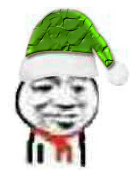 圣诞帽子表情包 绿帽子表情包