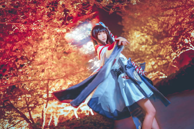 阴阳师 雪女·月见之樱 cosplay
