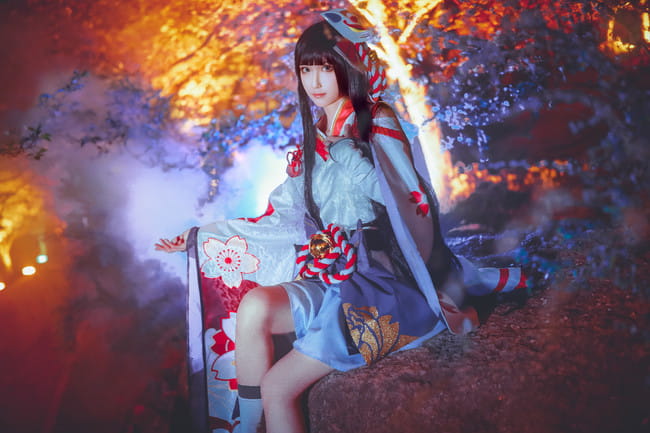 阴阳师 雪女·月见之樱 cosplay