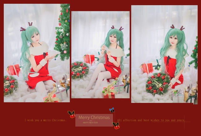VOCALOID 圣诞初音未来 cosplay