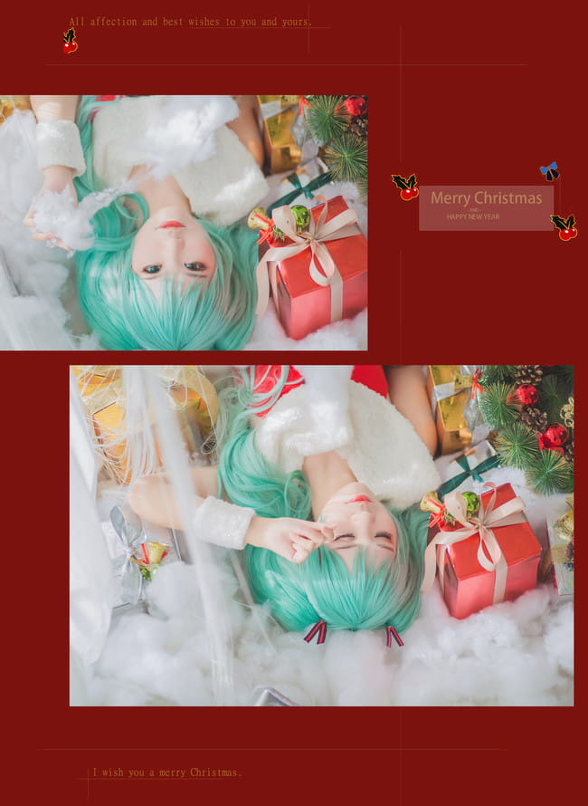 VOCALOID 圣诞初音未来 cosplay