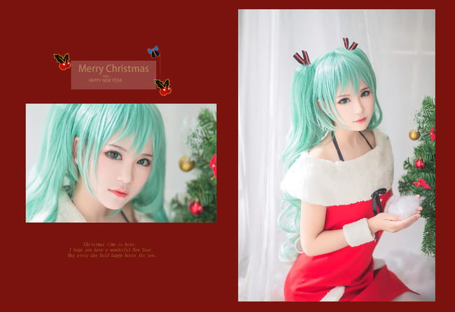 VOCALOID 圣诞初音未来 cosplay