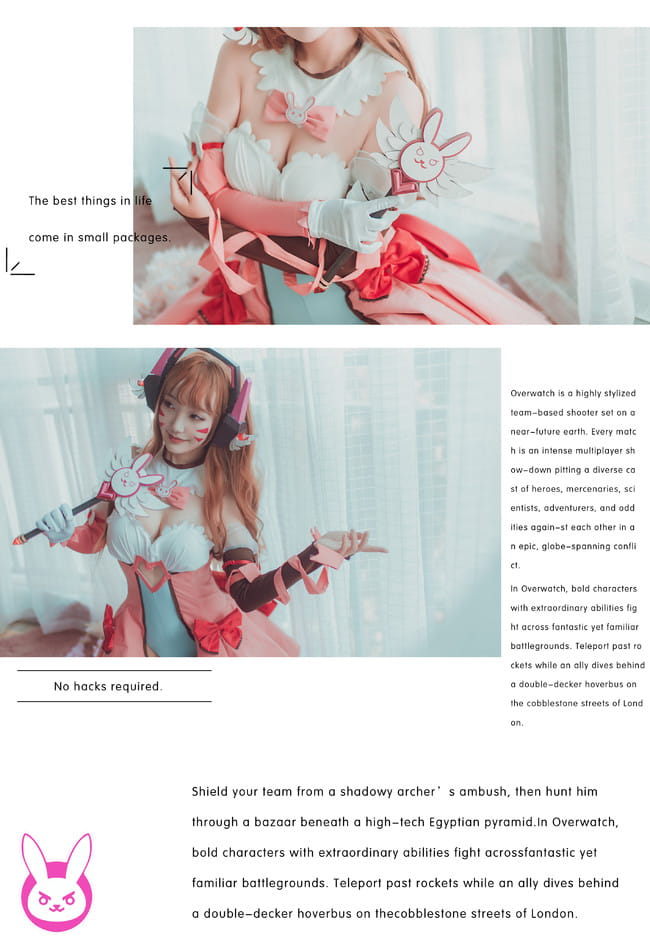 魔法少女d.va cosplay