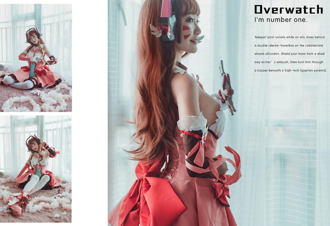 魔法少女d.va cosplay