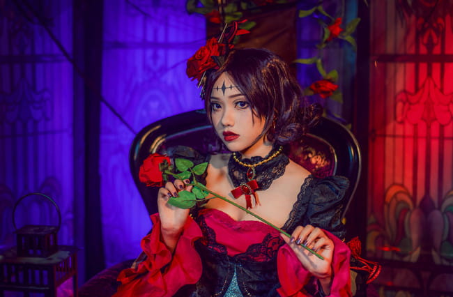 王者荣耀 露娜 哥特玫瑰