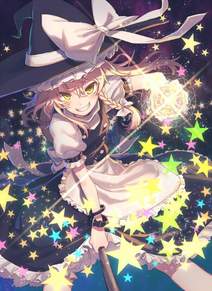 动漫人物特辑 【雾雨魔理沙】手机壁纸(1)