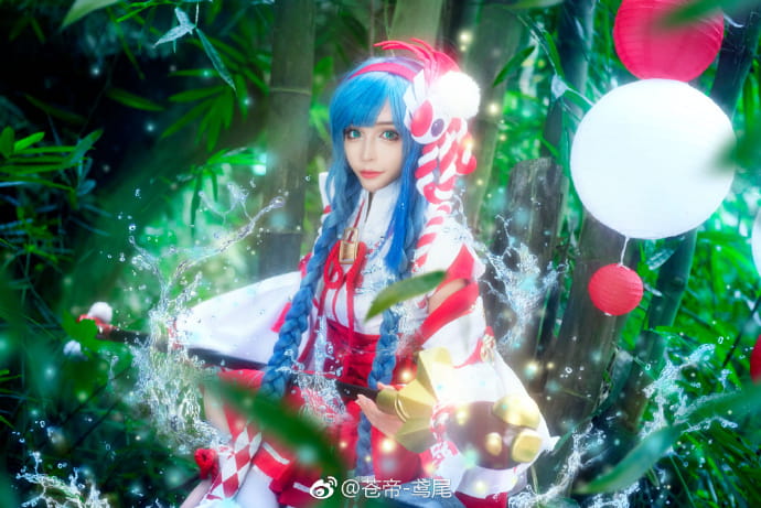 王者荣耀 伊势巫女大乔 cosplay图片(1)