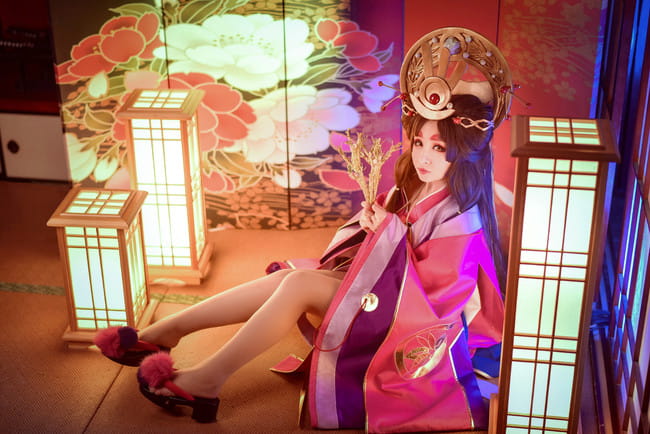 网易手游阴阳师 辉夜姬 cosplay图片