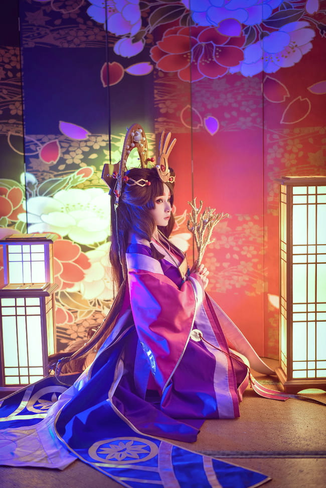 网易手游阴阳师 辉夜姬 cosplay图片