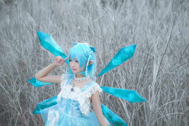 东方Project 琪露诺二设 cosplay图片