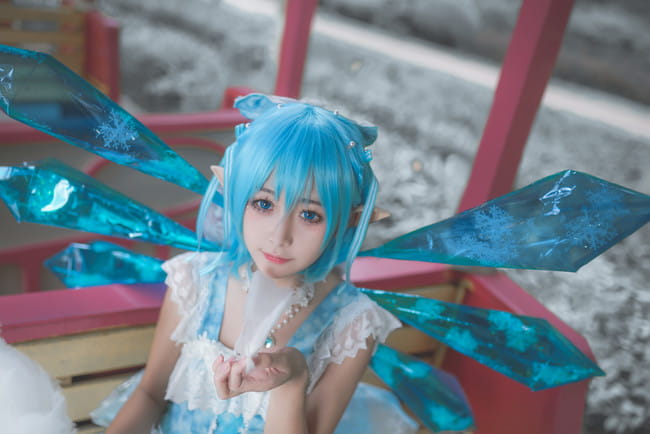 东方Project 琪露诺二设 cosplay图片