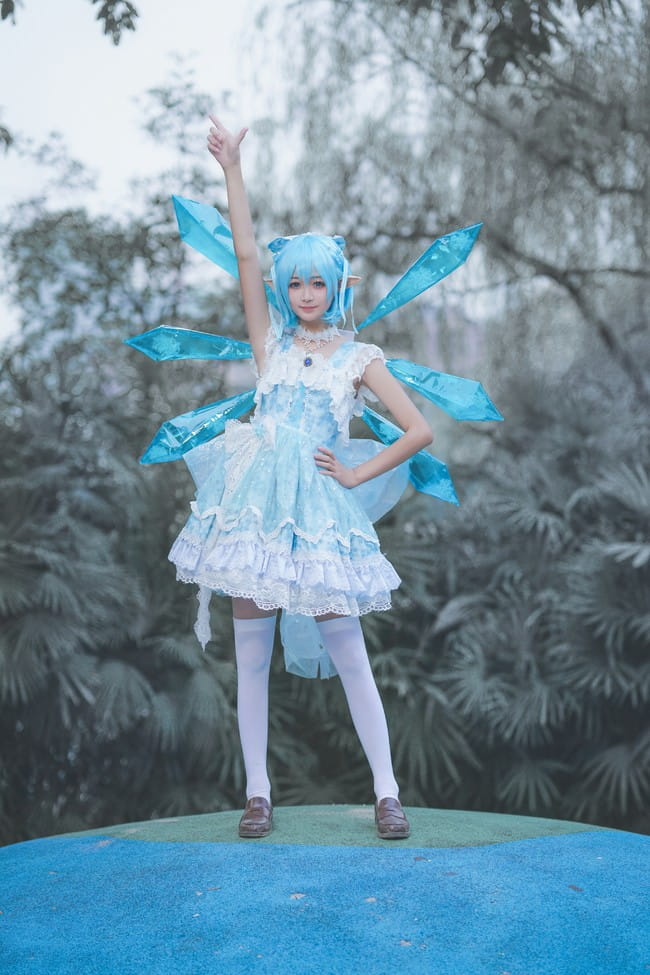 东方Project 琪露诺二设 cosplay图片