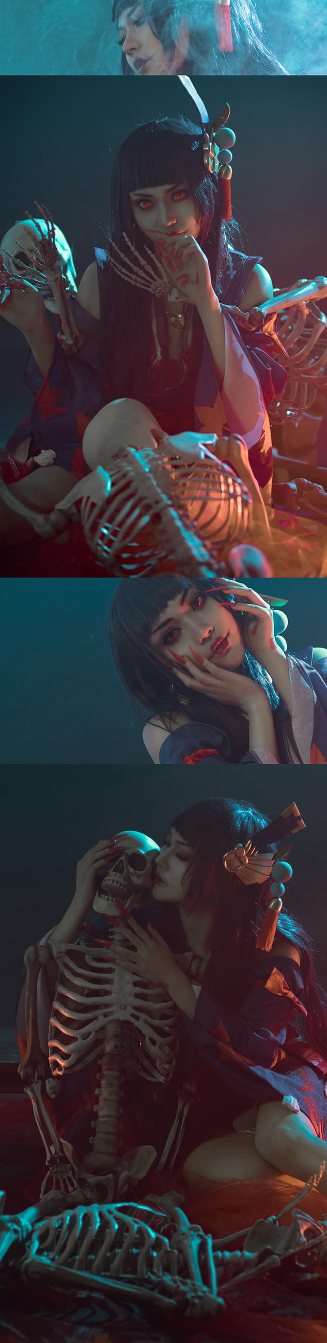 网易手游阴阳师 鬼女红叶 cosplay图片(1)