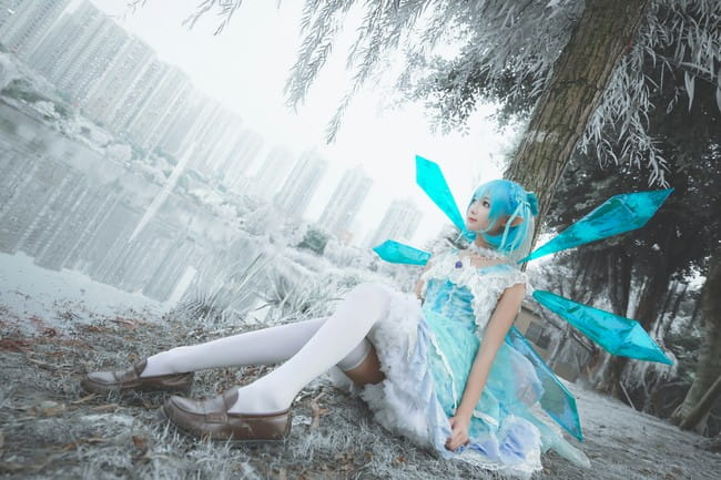 东方Project 琪露诺二设 cosplay图片