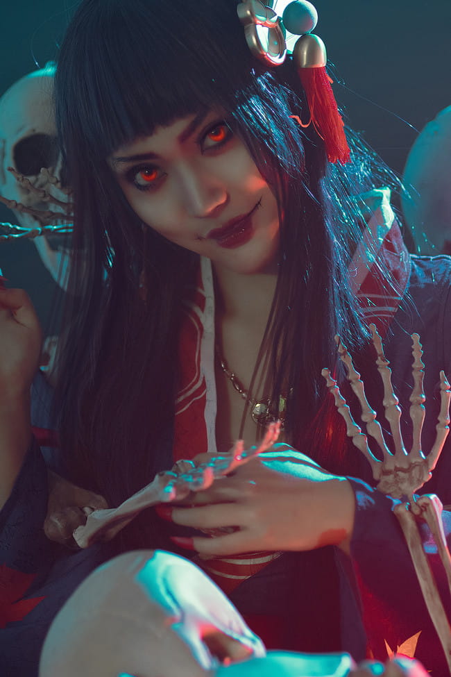 网易手游阴阳师 鬼女红叶 cosplay图片(1)