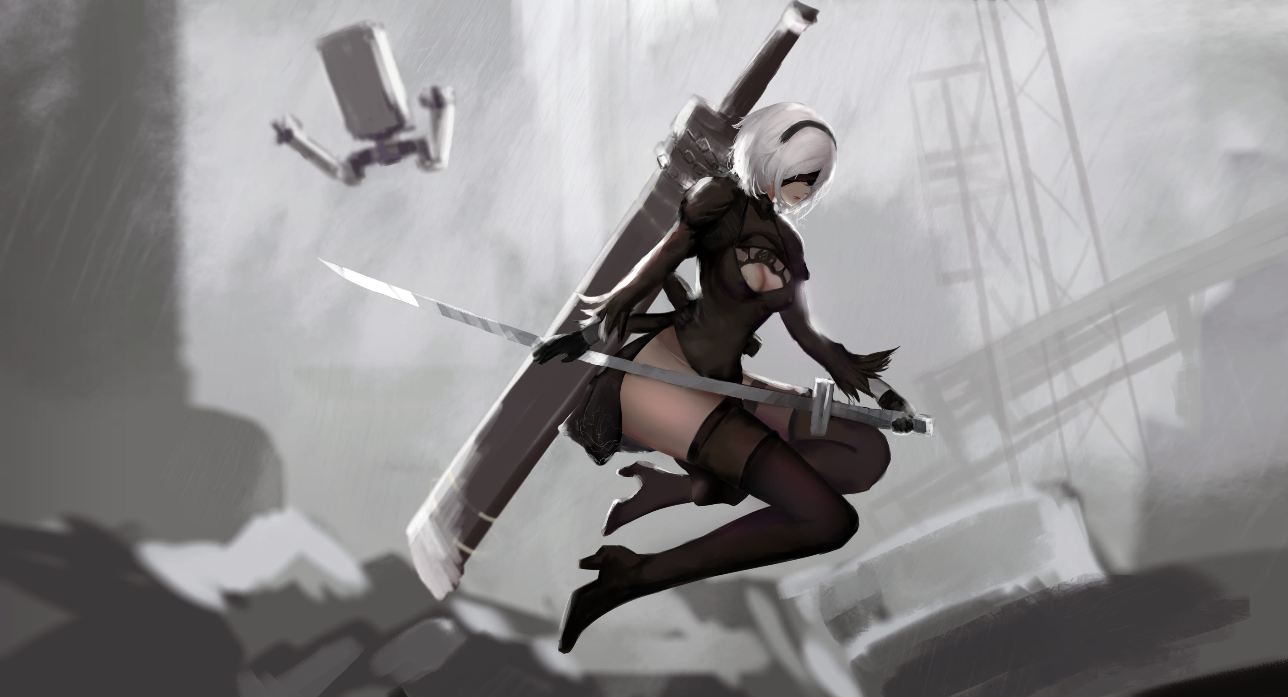 尼尔机械纪元 2B 萌化手机主题