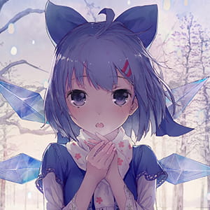 【琪露诺】二次元头像女生呆萌 二次元头像女生呆萌