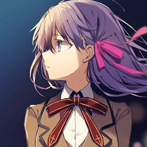 我看见了星星的眼泪 可是却无法为它擦去泪水 二次元头像女生呆萌