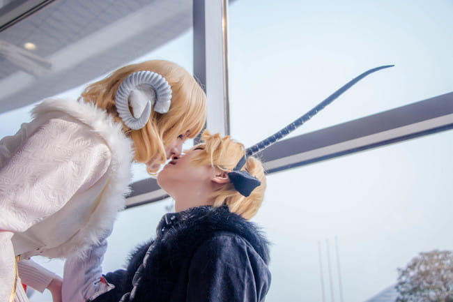 镜音双子场照~铃之助插画 两匹羊 cosplay