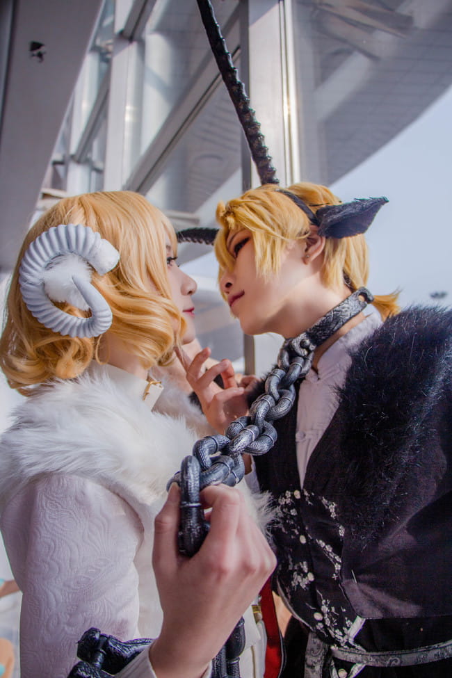 镜音双子场照~铃之助插画 两匹羊 cosplay