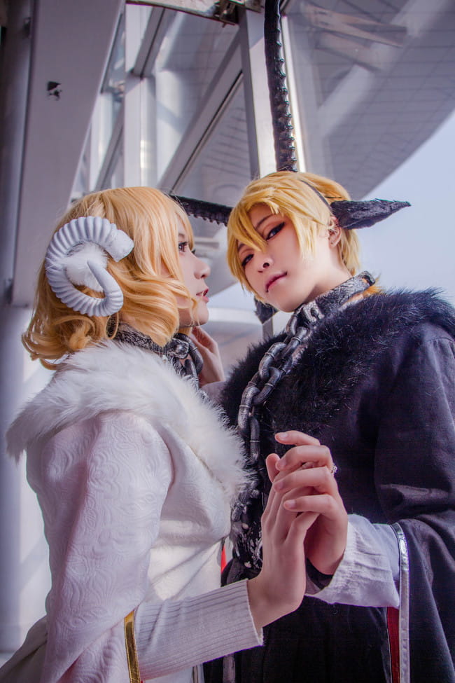 镜音双子场照~铃之助插画 两匹羊 cosplay